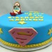Superheroes - Supergirl Sitting on Cake (D,V)